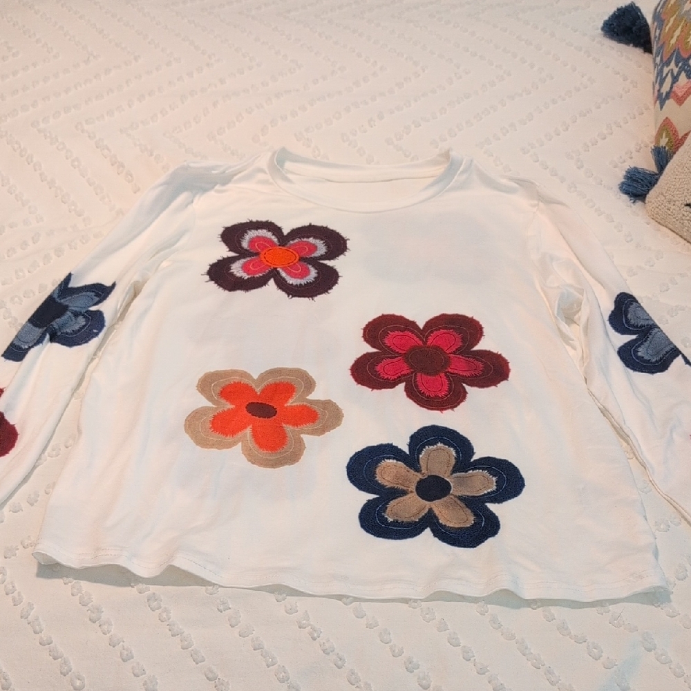 Shein Floral Long Sleeve Top